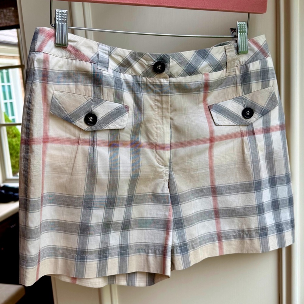Burberry Plaid Cotton Shorts